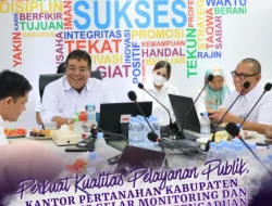 Kepala Kantor Pertanahan Kabupaten Tangerang Pimpin Monitoring dan Evaluasi Pengelolaan Pengaduan