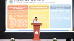 Bicara Dalam International Conference On Pesantren 2026, Menteri Nusron Ajak Masyarakat Sertipikatkan Tanah Wakaf Untuk Lindungi Aset Umat