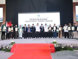 Serahkan Lebih dari 1.000 Sertipikat Tanah Wakaf dalam ICOP 2026, Menteri Nusron Minta Penerima Jadi Pionir Percepatan