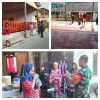 Pererat Silaturahmi, Babinsa Cijayanti Serda Hartono Tinjau Pembangunan Balai Warga dan Sambangi Ibu-Ibu Kampung Pasir Maung RW 09