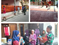 Pererat Silaturahmi, Babinsa Cijayanti Serda Hartono Tinjau Pembangunan Balai Warga dan Sambangi Ibu-Ibu Kampung Pasir Maung RW 09