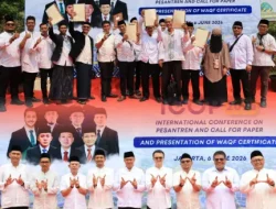 Kantor Pertanahan Kabupaten Tangerang Serahkan 69 Sertipikat Tanah Wakaf Pada International Conference on Pesantren (ICOP) 2026