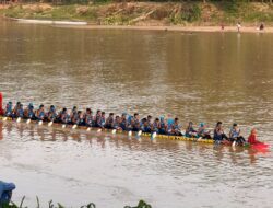 Kapolres Kuansing Hadiri Final Festival Pacu Jalur Event Kebudayaan Rayon I Kecamatan Inuman Tahun 2026