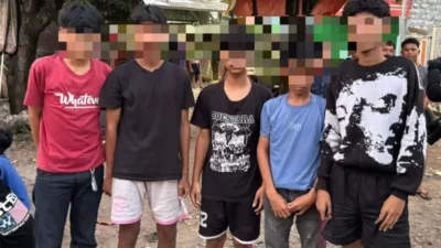 Brimob Polda Metro Jaya Gagalkan Tawuran Subuh di Rawalumbu, 18 Remaja dan Bom Molotov Diamankan