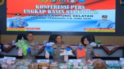 Polda Lampung Berhasil Gagalkan Penyelundupan Narkoba Senilai RP 235 Miliyar Di Bakauheni, 24 Tersangka Diamankan