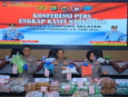 Polda Lampung Berhasil Gagalkan Penyelundupan Narkoba Senilai RP 235 Miliyar Di Bakauheni, 24 Tersangka Diamankan