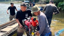 Sita Peralatan PETI, Polsek Kampar Kiri Temukan 3 Rakit Tambang di Sungai Subayang