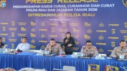 Polda Riau Bongkar 1.333 Kasus Kejahatan Jalanan, 525 Tersangka Diamankan