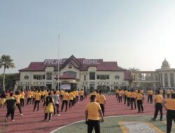 Semangat Bhayangkara Ke-80, Polres Rohil Pererat Kebersamaan Melalui Olahraga Bersama dan Baksos