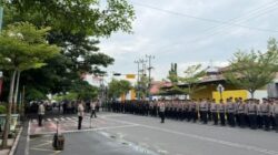 Polres Rohil Gelar Apel Kesiapan Pengamanan Event Nasional Bakar Tongkang 2026