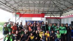 Meriah, Kapolda Riau Ajak Komunitas Ojol Nobar Piala Dunia 2026 di Mako Brimob