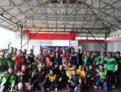 Meriah, Kapolda Riau Ajak Komunitas Ojol Nobar Piala Dunia 2026 di Mako Brimob