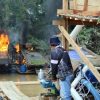 145 Rakit PETI di Sepanjang Sungai Kuantan Dimusnahkan Personil Gabungan TNI-Polri dan Instansi Terkait