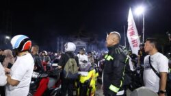 Kapolresta Pekanbaru Turut Meriahkan Night Ride HUT Kota Pekanbaru ke-242, Kegiatan Berlangsung Aman dan Kondusif
