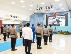 Pemuliaan Nilai-Nilai Tri Brata, Kapolda Riau Ikuti Upacara yang Dipimpin Langsung Kapolri