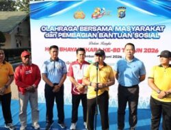 Polda Riau Gelar Olahraga Bersama Sambut Hari Bhayangkara ke-80