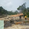 Polsek Kuantan Tengah Tertibkan 6 Rakit PETI di Aliran Sungai Tonam