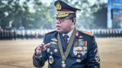 Polri Gelar Upacara Hari Bhayangkara Ke-80 di Satlat Korbrimob Cikeas