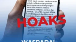 BKN Pastikan Akun Palsu di FB Catut Nama Prof. Zudan Sebar Informasi Hoaks PPPK