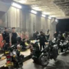 Brimob Metro Jaya Amankan Konvoi Pemuda Tanpa Surat Kendaraan di Cipayung