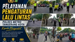 Polisi Hadir di Simpang Jalan, Warga Merasakan Kelancaran Arus Lalu Lintas di Tangerang Kota