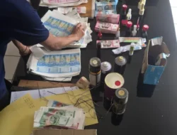 Polsek Pakuhaji Bongkar Sindikat Uang Palsu, Rp68,57 Juta Uang Siap Edar dan Peralatan Produksi Disita