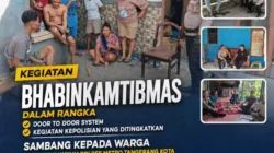 Bhabinkamtibmas Polres Metro Tangerang Kota Door to Door, Ajak Warga Jaga Kamtibmas