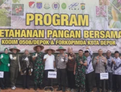 Kodim 0508/Depok Bersama Forkopimda Tanam Bawang Merah, Wujudkan Ketahanan Pangan Perkotaan