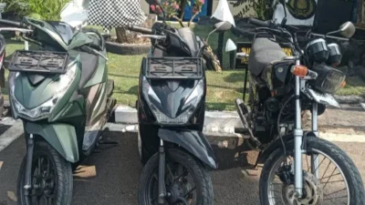 Motor Curian Dilacak Lewat GPS, Tiga Penadah Diciduk Polsek Jatiuwung di Karawang
