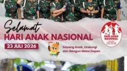 Peringati Hari Anak Nasional 2026, Denpom XIV/4 Makassar Tegaskan Komitmen Mewujudkan Generasi Berkarakter dan Berintegritas
