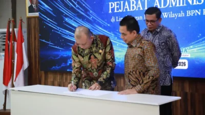 Kepala Kantor Pertanahan Kabupaten Tangerang Hadiri Serah Terima Jabatan Pejabat Administrator di Lingkungan Kanwil BPN Provinsi Banten