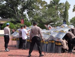 Polres Rohil Tingkatkan Kesiapsiagaan Personel Melalui Latihan Dalmas Antisipasi Aksi Unjuk Rasa