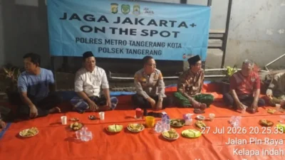 Kapolsek Tangerang Ajak Warga Kelapa Indah Aktif Jaga Lingkungan Lewat Jaga Jakarta On The Spot