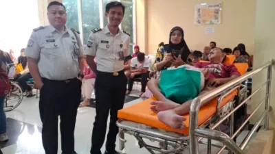 Lapas Kelas IIA Cilegon Utamakan Keselamatan dan Pelayanan Prima, Warga Binaan Dapatkan Rujukan Medis ke RSUD Cilegon