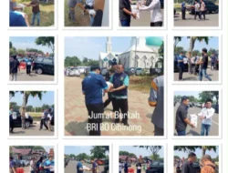 Aksi Jumat Berkah BRI BO Cibinong Disambut Antusias Jemaah Masjid Agung Baitul Faizin