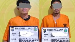 Satresnarkoba Polres Pelalawan Ringkus 2 Pengedar Narkoba, Sita 45 Paket Sabu di Pangkalan Kerinci