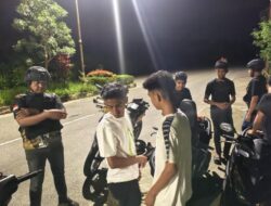 Antisipasi Balap Liar, Sajam dan Premanisme, Tim Raga Polres Kuansing Laksanakan Patroli Malam