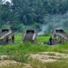 Polsek Pangean Musnahkan 8 Rakit PETI di Desa Teluk Pauh, Tegaskan Komitmen Berantas Tambang Ilegal