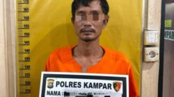 Cabuli 2 Anak Kandung, Ayah Biadab Diamankan Polres Kampar