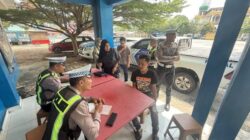 Satlantas Polres Kampar Gelar Patroli dan Teguran Humanis, Tingkatkan Disiplin Berlalu Lintas di Kampar Kiri Hilir