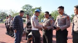 Tegak Disiplin dan Profesionalisme Personel, Wakapolres Rohil Pimpin Gaktibplin Bersama Sipropam