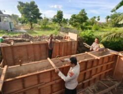 Dalam Rangka HUT Bhayangkara ke 80, Bhabinkamtibnas Polsek Bukit Raya Cek Pengerjaan JMP di  2 Titik