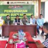 Polres Kuansing Musnahkan 50,67 Gram Sabu, Tegaskan Komitmen Berantas Peredaran Narkotika