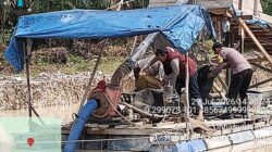 Pemberantasan PETI Terus Digencarkan, Polsek LTD Musnahkan 1 Rakit Dompeng di Perkebunan Sawit