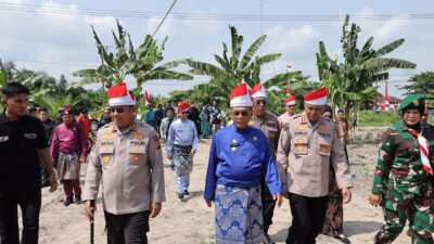 Ekspedisi Merah Putih Presisi Polda Riau Tanam 810 Mangrove dan Salurkan Bantuan untuk Masyarakat Pesisir Sinaboi