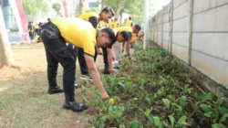 Jelang Semarak HUT RI, Polres Metro Tangerang Kota Percantik Mako dan Siap Sukseskan Merdeka Bersama Masyarakat