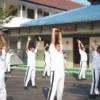 Jaga Kebugaran dan Tingkatkan Imunitas, Pegawai Rutan Surakarta Semangat Ikuti Senam Pagi