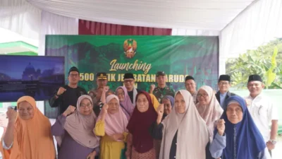 Launching Serentak Nasional, Kodim Depok Resmikan Titik Air Bersih di Kelurahan Pengasinan