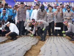 Polri Tanam Serentak Bawang Putih di 14 Daerah di Jabar