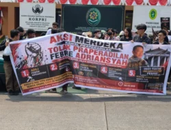 Massa Sampaikan Aspirasi di PN Jaksel, Minta Praperadilan Febrie Adriansyah Ditolak